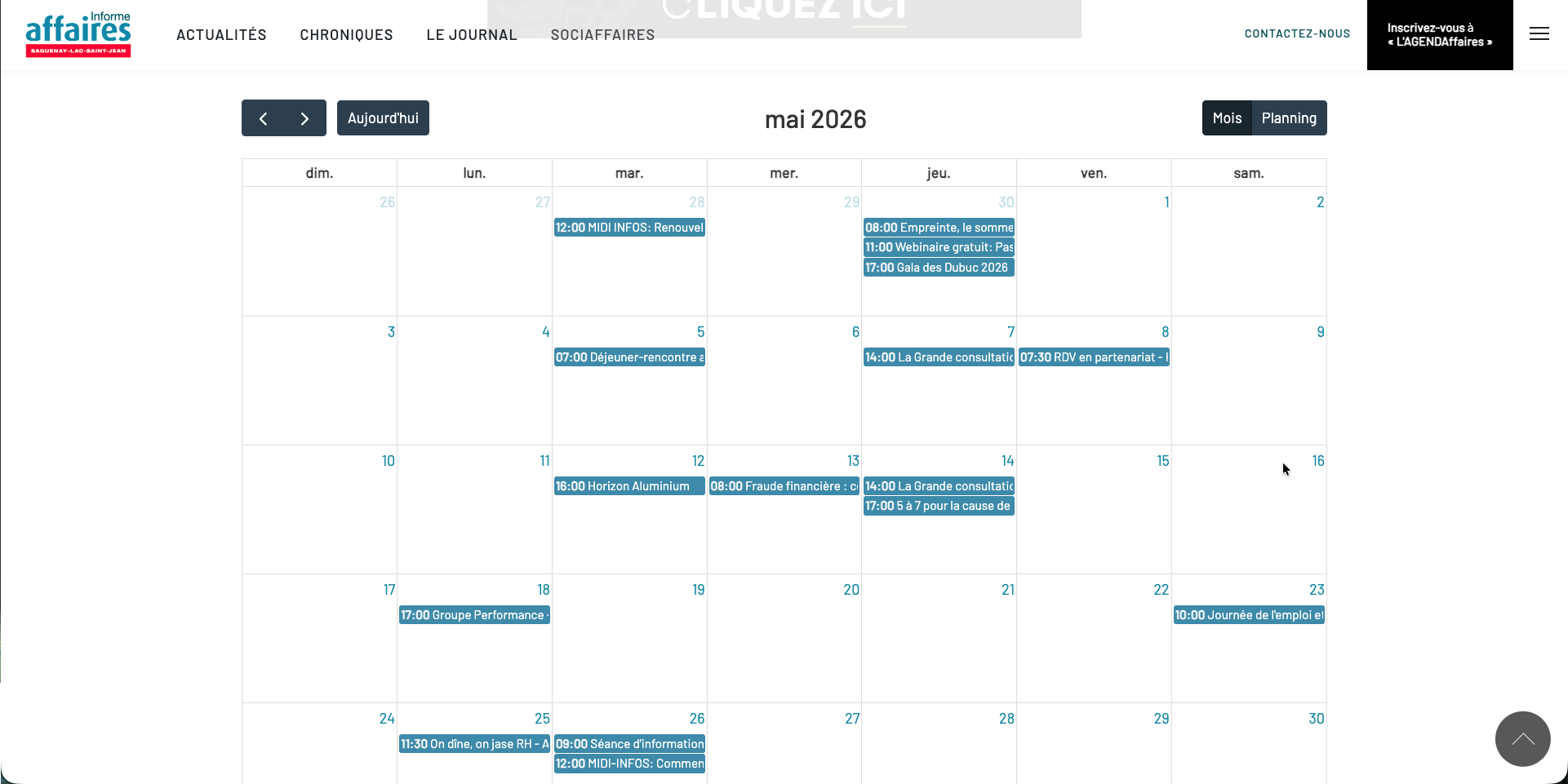 Site web Informe Affaires